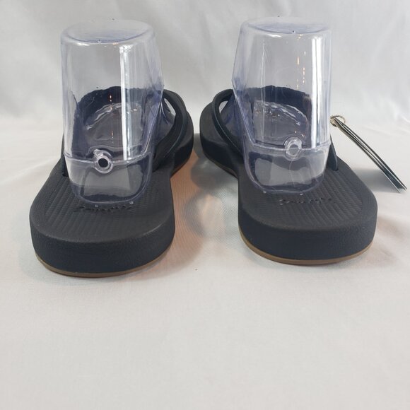 New Sanuk Womens Cosmic Aquarius H2O Black Flip Flops - Picture 3 of 11